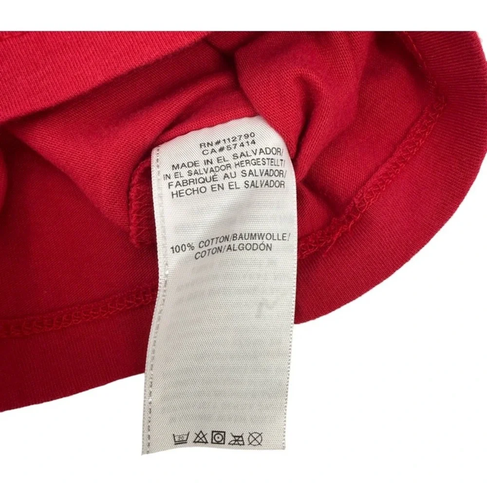 TRUE RELIGION NEW XL T-Shirt Ruby Red SS TR Reflection Tee Flocked Box Felt Logo